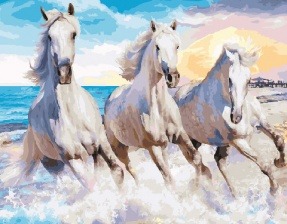Картина по номерам Paintboy GX 30729 Галоп по волнам 40x50 см