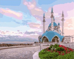 Картина по номерам Paintboy GX 33351 Мечеть в лучах рассвета 40x50 см