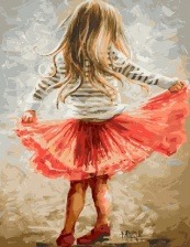 Картина по номерам Paintboy GX 9256 Маленькая модница 40x50 см