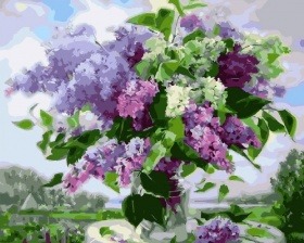 Картина по номерам Paintboy PK 6030 (GX 23277) Деревенская сирень 40x50 см