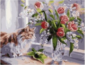 Картина по номерам Paintboy PK 79009 А за окном весна (Воробьёва Ольга) 40х50 см