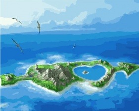 Картина по номерам Paintboy PK 24086 (GX 28239) Остров любви 40x50 см