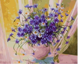 Картина по номерам Paintboy GX 24770 Васильковое лето 40x50 см