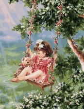 Картина по номерам Paintboy GX 27927 На качелях 40x50 см