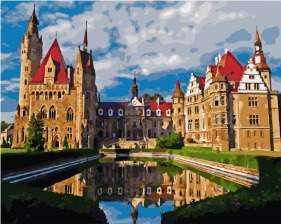 Картина по номерам Paintboy GX 33175 Пруд у замка 40x50 см