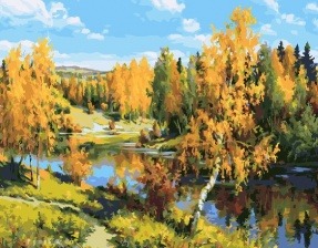 Картина по номерам Paintboy GX 24523 Осенний лес 40x50 см