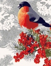 Картина по номерам Paintboy GX 23402 Снегирь 40x50 см