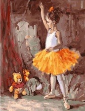 Картина по номерам Paintboy PK 22072 (GX 27618) Юная балерина 40x50 см