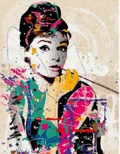 Картина по номерам Paintboy GX 4598 Одри Хепберн 40x50 см