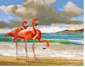 Картина по номерам Paintboy GX 29378 Грация фламинго 40x50 см