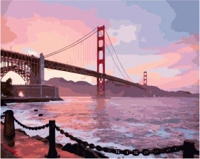 Картина по номерам Paintboy PK 49038 Теплый розовый закат 40x50 см