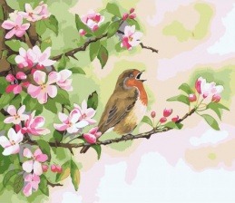 Картина по номерам Paintboy GX 31974 Весенние песни 40x50 см