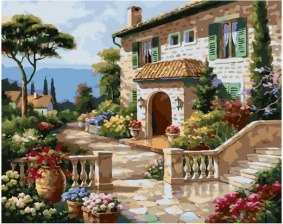 Картина по номерам Paintboy GX 36476 Средиземноморский сад 40х50 см