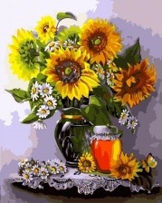 Картина по номерам Paintboy GX 8872 Медовые подсолнухи 40x50 см