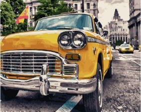 Картина по номерам Paintboy GX 34022 Ретро-такси 40x50 см