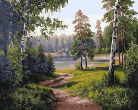Картина по номерам Paintboy GX 22438 Лесная опушка 40x50 см