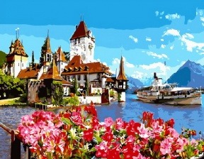 Картина по номерам Paintboy PK 33078 Альпийский залив 40x50 см