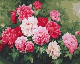 Картина по номерам Paintboy GX 7857 Куст пионов 40x50 см