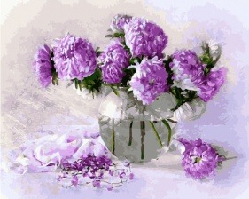 Картина по номерам Paintboy GX 30854 Фиолетовый букет 40х50 см