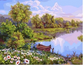 Картина по номерам Paintboy GX 29372 Ромашковый берег 40x50 см