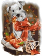 Картина по номерам Paintboy GX 24001 Счастливый пес 40x50 см