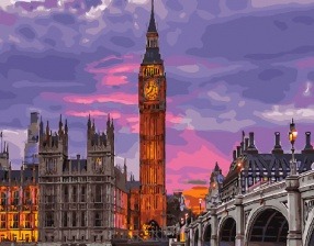 Картина по номерам Paintboy GX 29764 Вечерний Лондон 40x50 см