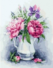 Картина по номерам Paintboy PK 30041 Букет в белой вазе 40x50 см