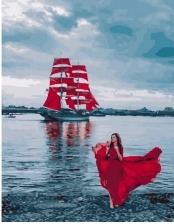 Картина по номерам Paintboy GX 28648 Ожидание Ассоль 40x50 см