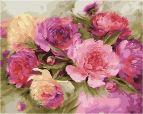 Картина по номерам Paintboy GX 33697 Малиновые пионы 40x50 см