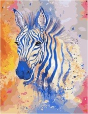 Картина по номерам Paintboy GX 32080 Портрет зебры 40x50 см