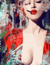 Картина по номерам Paintboy GX 31595 Одинокая женщина 40x50 см
