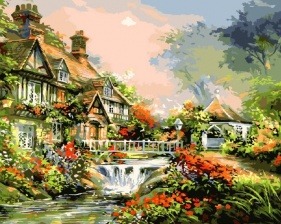 Картина по номерам Paintboy GX 9992 Сказочный домик 40x50 см