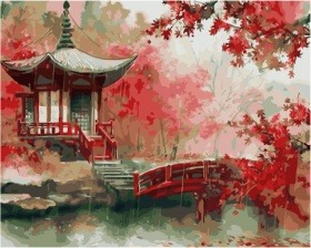 Картина по номерам Paintboy PK 45012 Дождливый китайский день 40х50 см
