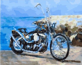 Картина по номерам Paintboy PK 45063 По набережной на железном коне 40х50 см