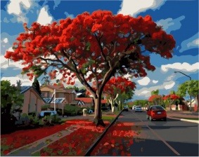Картина по номерам Paintboy GX 25492 Красная осень 40x50 см