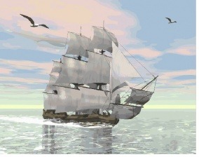 Картина по номерам Paintboy GX 29368 Паруса на рассвете 40x50 см
