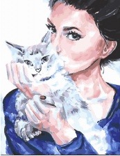 Картина по номерам Paintboy PK 30051 Пушистый друг 40x50 см