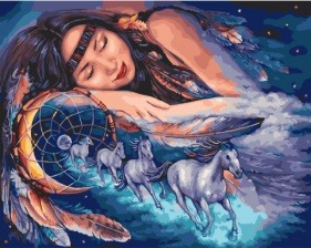 Картина по номерам Paintboy GX 29312 Сладкий сон наездницы 40x50 см