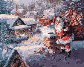 Картина по номерам Paintboy GX 7430 Санта Клаус 40x50 см