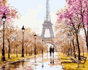 Картина по номерам Paintboy GX 26095 Прогулка по Парижу 40x50 см
