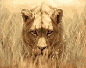 Картина по номерам Paintboy GX 28841 Выслеживая добычу 40x50 см
