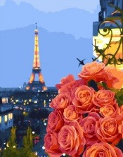 Картина по номерам Paintboy GX 28440 Вечер в Париже 40x50 см