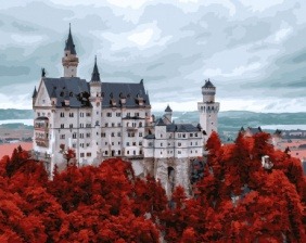 Картина по номерам Paintboy GX 32196 Замок в багряной листве 40х50 см