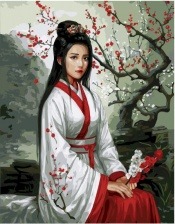 Картина по номерам Paintboy GX 33318 Юная гейша 40x50 см