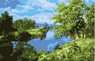 Картина по номерам CX 3836 Озеро 20x30 см