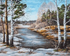 Картина по номерам Paintboy GX 26792 Ранняя весна 40x50 см