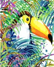 Картина по номерам Paintboy GX 27531 Попугай тукан (Фаенкова Елена) 40x50 см