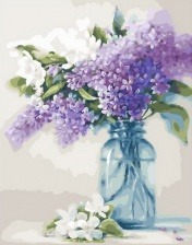Картина по номерам Paintboy PK 33065 Сирень в банке 40x50 см