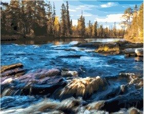 Картина по номерам Paintboy GX 30428 Порожистая река 40x50 см