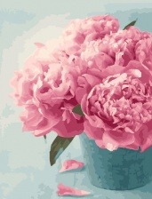 Картина по номерам Paintboy PK 22066 (GX 27647) Нежные пионы 40x50 см